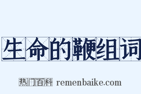 生命的鞭组词是什么意思的图片